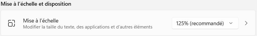 Mise à l'échelle des applications Windows